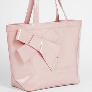 NEW! Ted Baker Tote Bag with a bow - soft pale pink